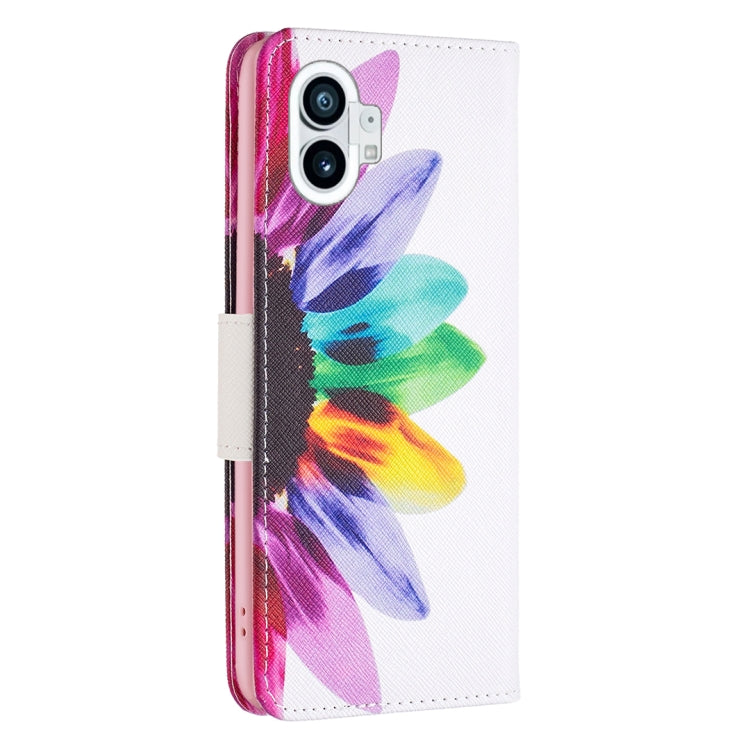 For Nothing Phone 1 Colored Drawing Pattern Leather Phone Case