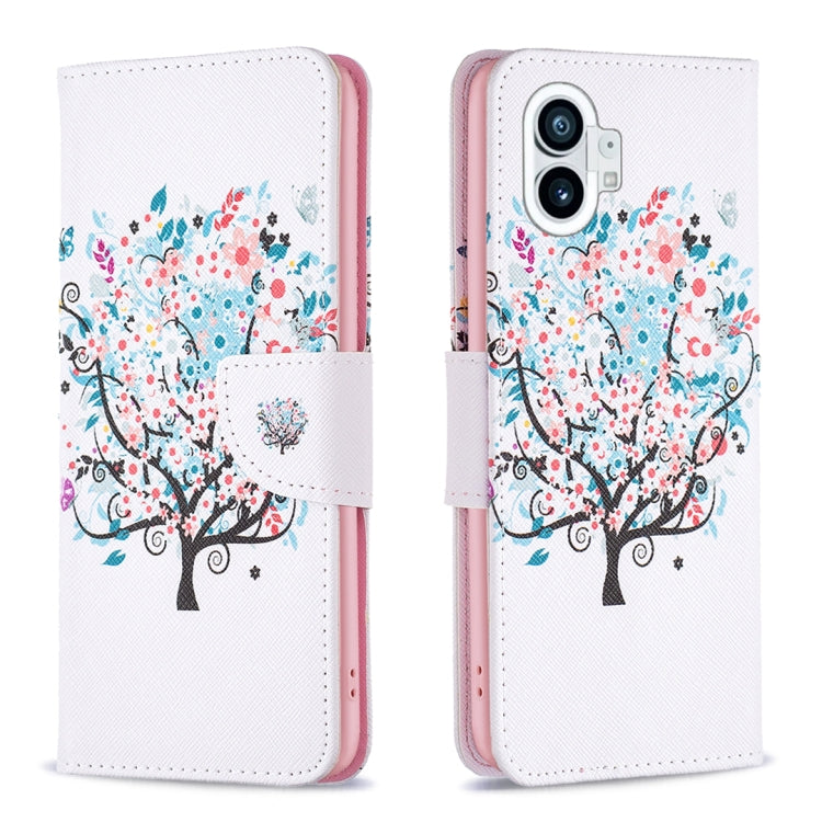 For Nothing Phone 1 Colored Drawing Pattern Leather Phone Case