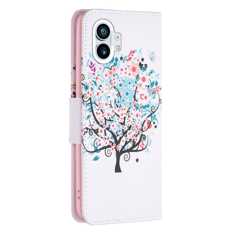 For Nothing Phone 1 Colored Drawing Pattern Leather Phone Case