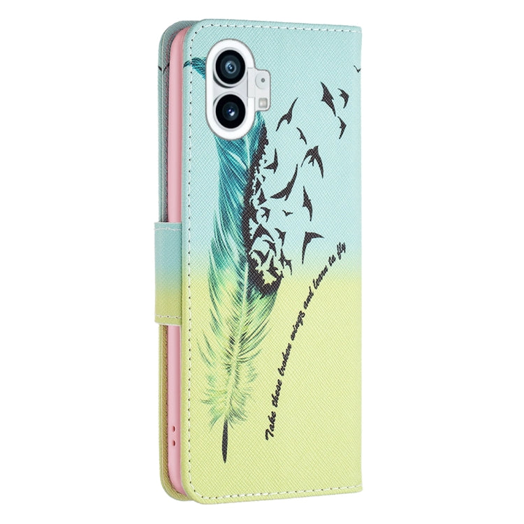 For Nothing Phone 1 Colored Drawing Pattern Leather Phone Case