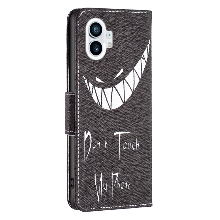 For Nothing Phone 1 Colored Drawing Pattern Leather Phone Case