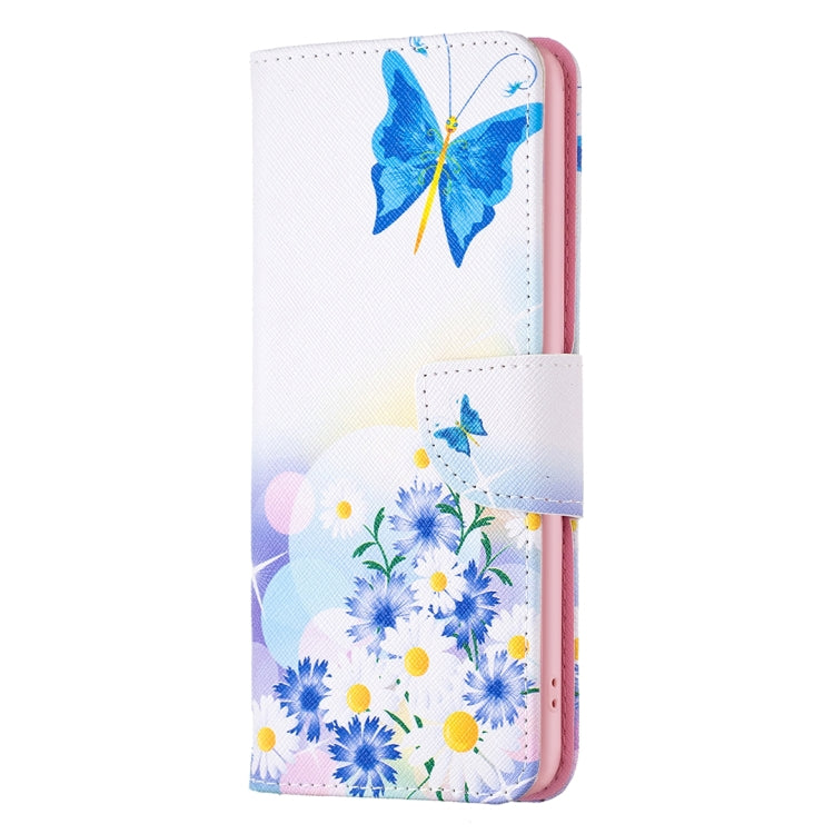 For Realme C30 Colored Drawing Pattern Leather Phone Case