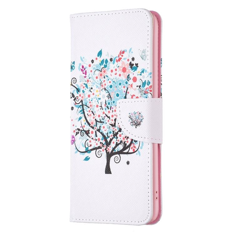 For Realme C30 Colored Drawing Pattern Leather Phone Case