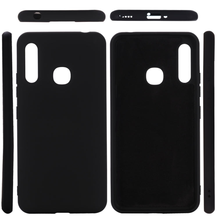 For Galaxy A70e Solid Color Liquid Silicone Dropproof Full Coverage Protective Case