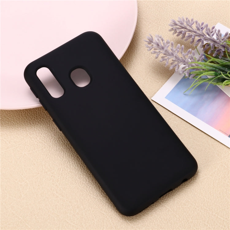 For Galaxy M30 Solid Color Liquid Silicone Dropproof Full Coverage Protective Case