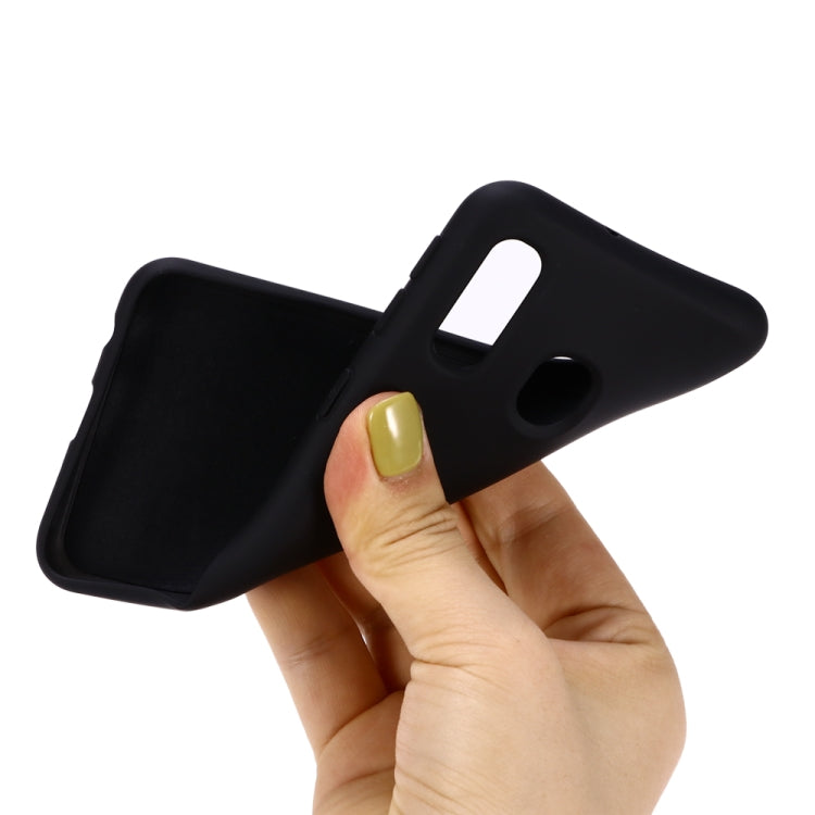 For Galaxy M30 Solid Color Liquid Silicone Dropproof Full Coverage Protective Case
