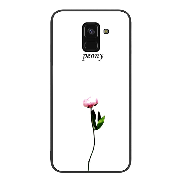 For Samsung Galaxy A8+ 2018 Colorful Painted Glass Phone Case