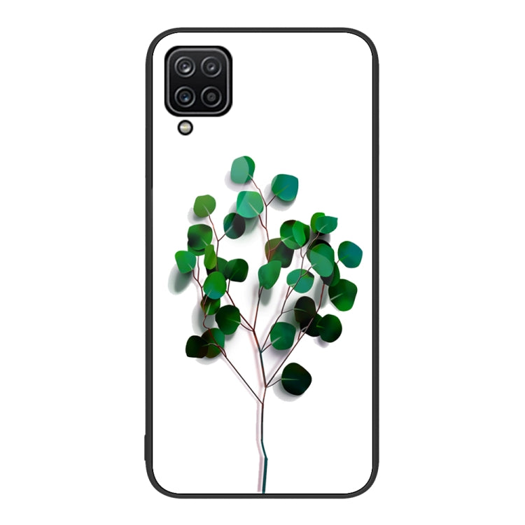 For Samsung Galaxy A12 Colorful Painted Glass Phone Case