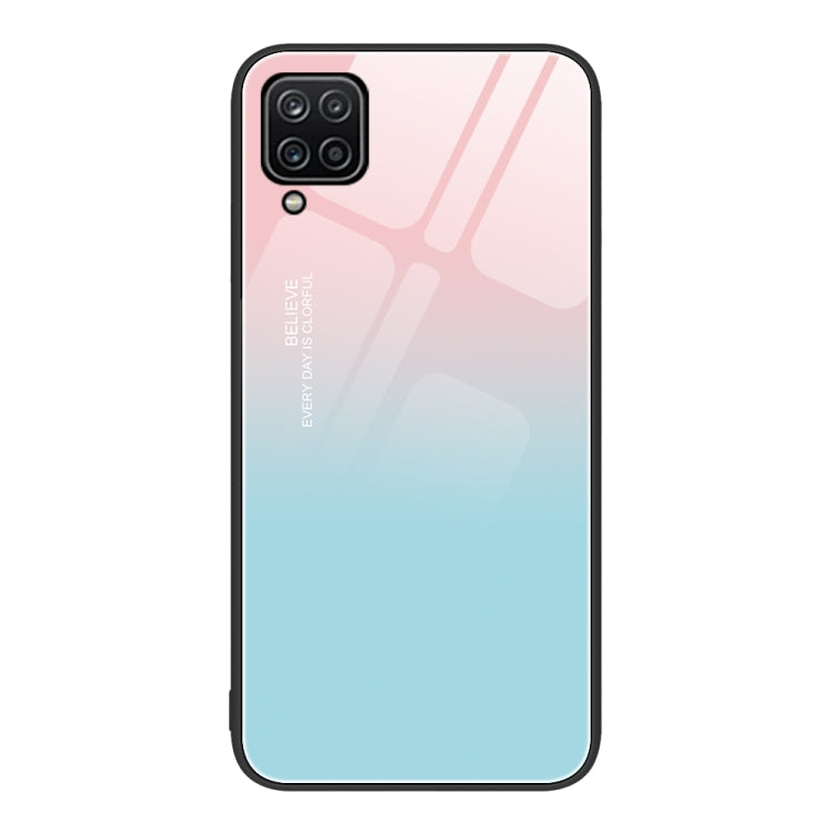 For Samsung Galaxy A12 Colorful Painted Glass Phone Case