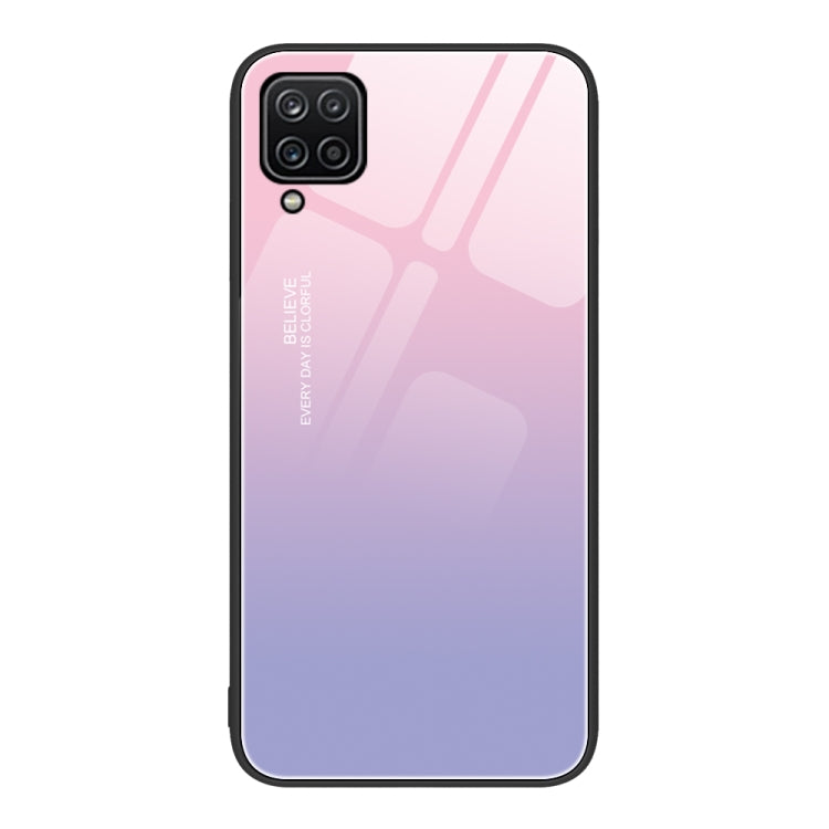 For Samsung Galaxy A12 Colorful Painted Glass Phone Case