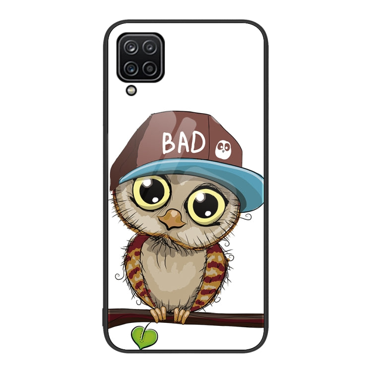 For Samsung Galaxy A12 Colorful Painted Glass Phone Case