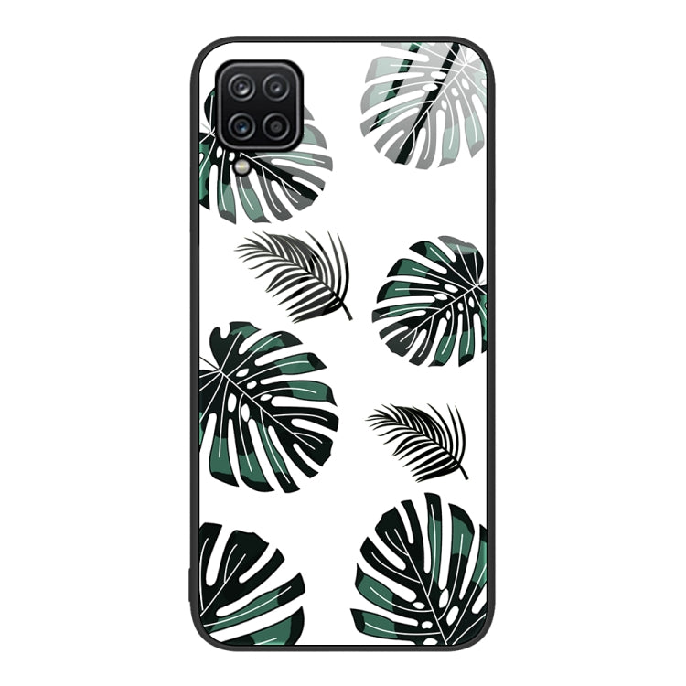 For Samsung Galaxy A12 Colorful Painted Glass Phone Case