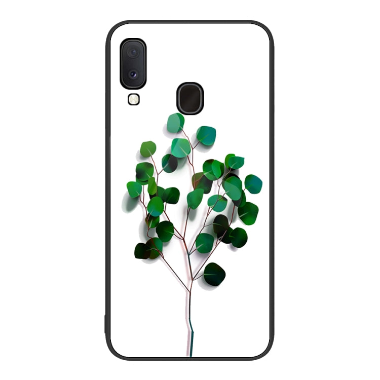 For Samsung Galaxy A20e Colorful Painted Glass Phone Case