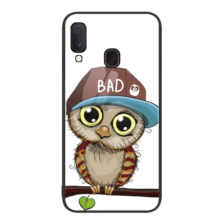 For Samsung Galaxy A20e Colorful Painted Glass Phone Case