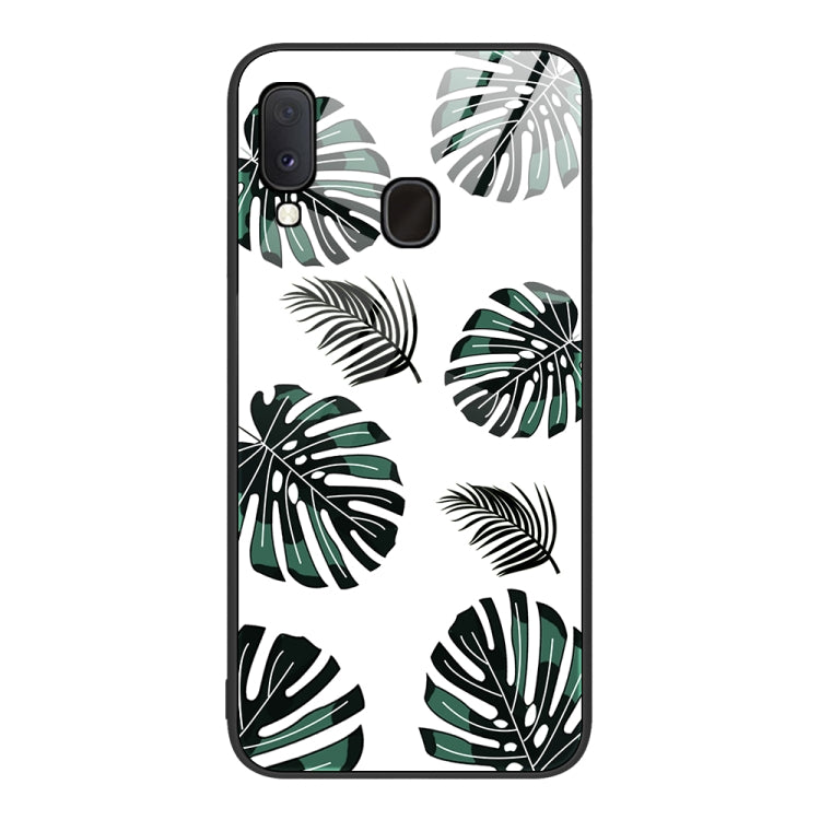 For Samsung Galaxy A20e Colorful Painted Glass Phone Case