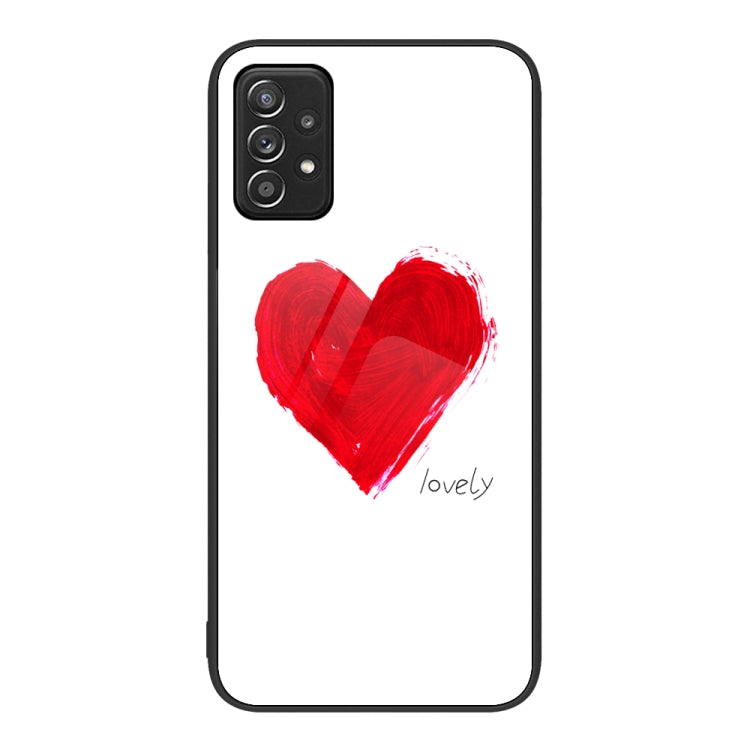 For Samsung Galaxy A52 Colorful Painted Glass Phone Case