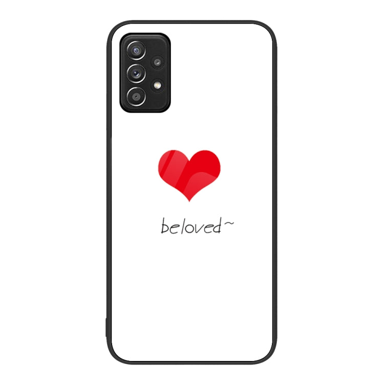 For Samsung Galaxy A52 Colorful Painted Glass Phone Case