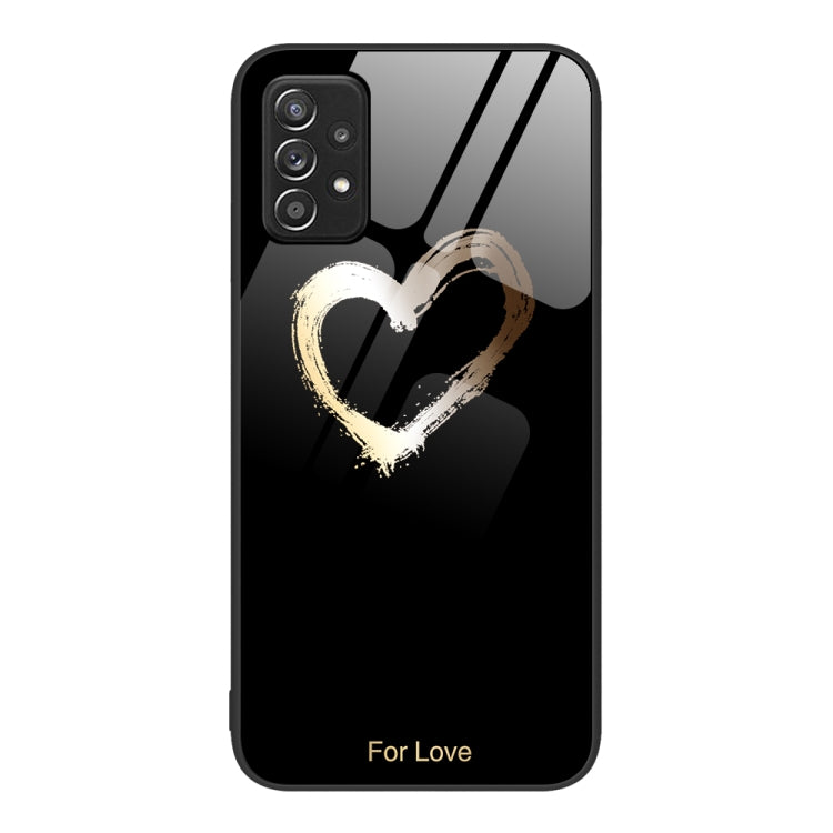 For Samsung Galaxy A52 Colorful Painted Glass Phone Case