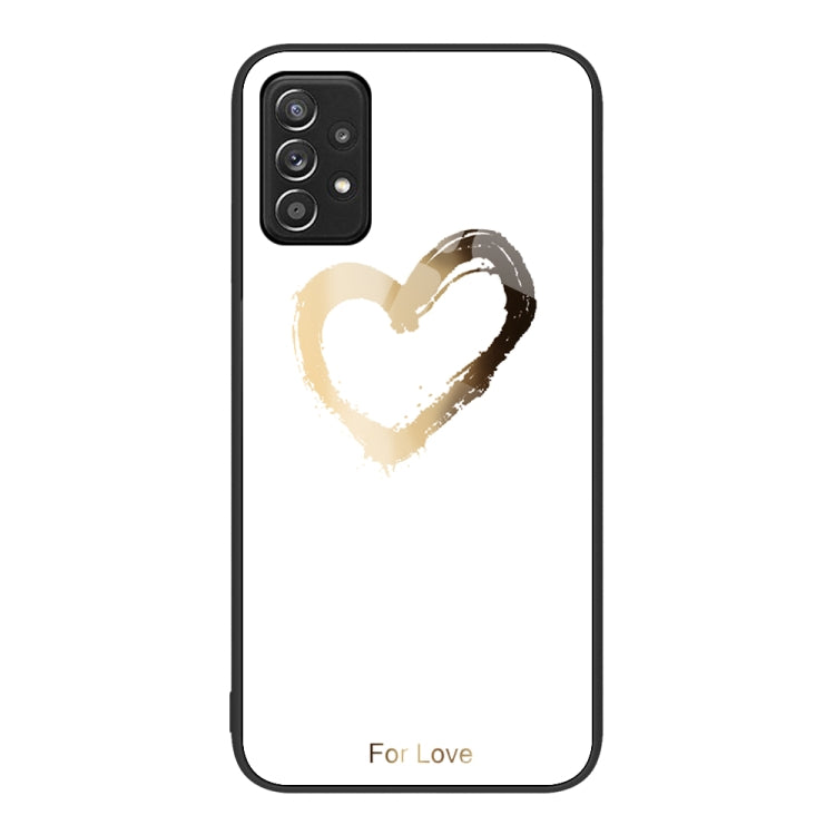 For Samsung Galaxy A52 Colorful Painted Glass Phone Case