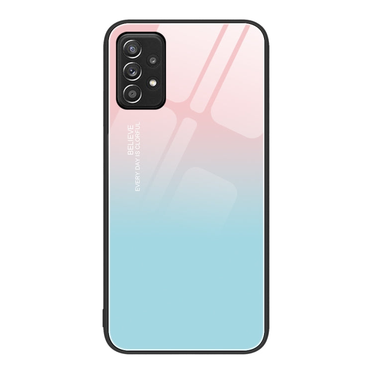 For Samsung Galaxy A52 Colorful Painted Glass Phone Case