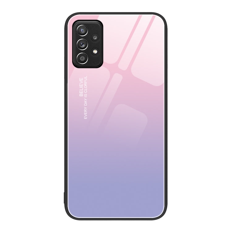 For Samsung Galaxy A52 Colorful Painted Glass Phone Case