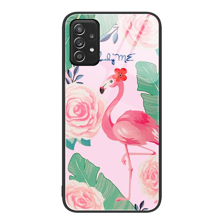 For Samsung Galaxy A52 Colorful Painted Glass Phone Case