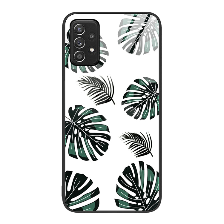 For Samsung Galaxy A52 Colorful Painted Glass Phone Case