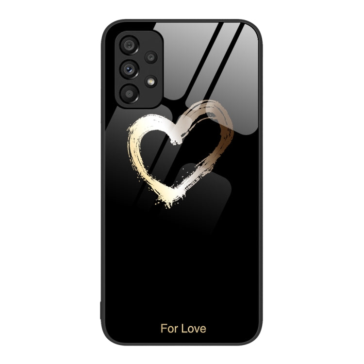 For Samsung Galaxy A53 Colorful Painted Glass Phone Case