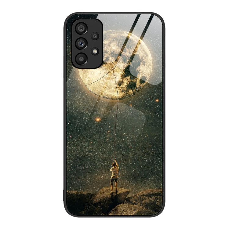 For Samsung Galaxy A53 Colorful Painted Glass Phone Case