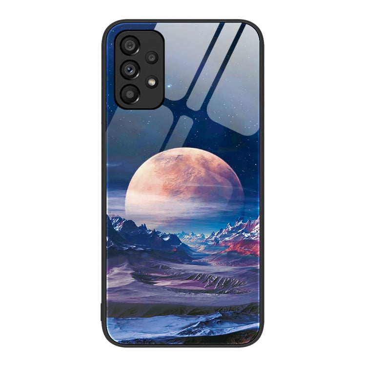 For Samsung Galaxy A53 Colorful Painted Glass Phone Case
