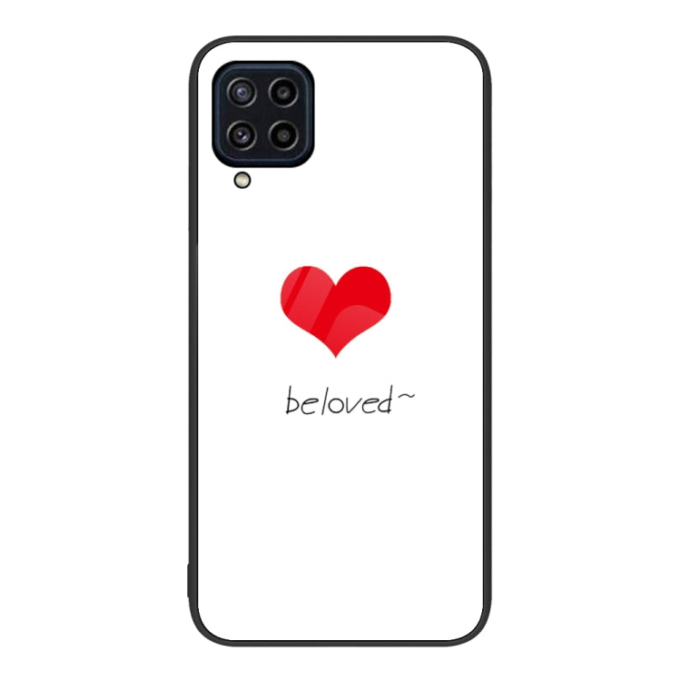 For Samsung Galaxy M32 Colorful Painted Glass Phone Case