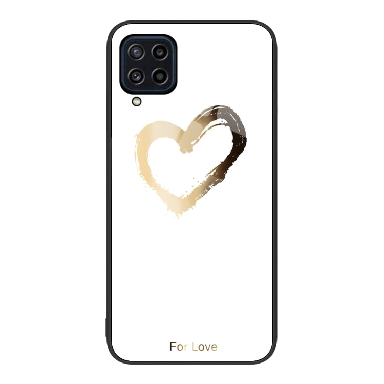 For Samsung Galaxy M32 Colorful Painted Glass Phone Case