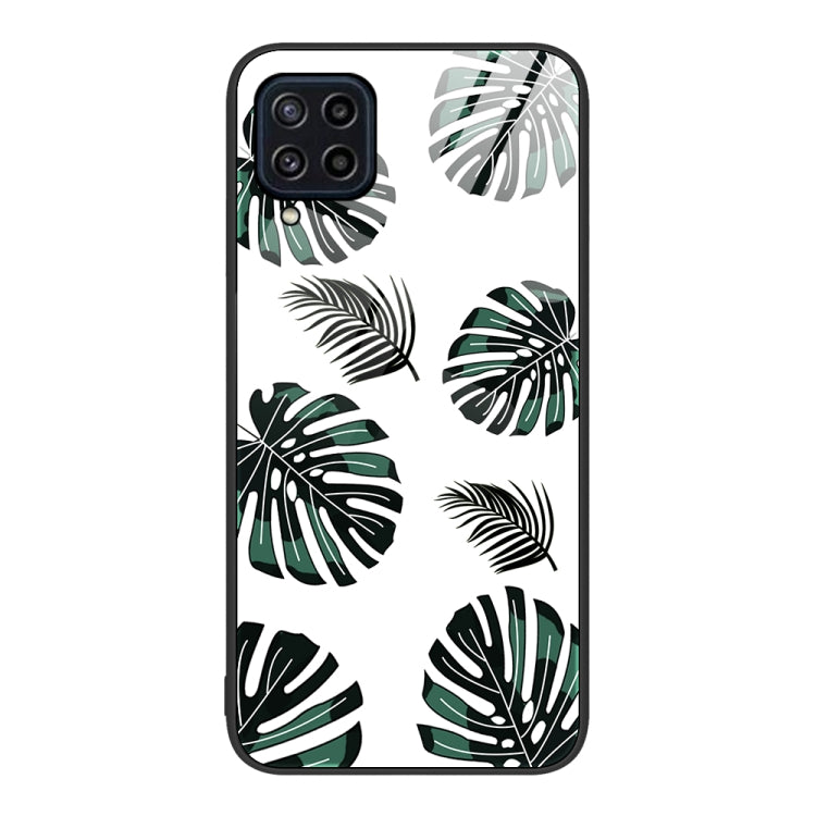 For Samsung Galaxy M32 Colorful Painted Glass Phone Case