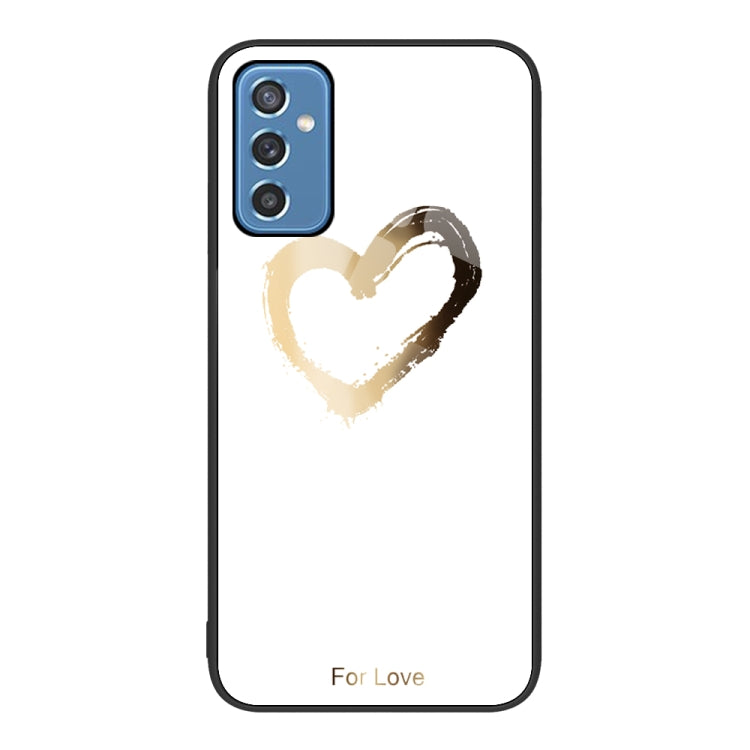 For Samsung Galaxy M52 5G Colorful Painted Glass Phone Case