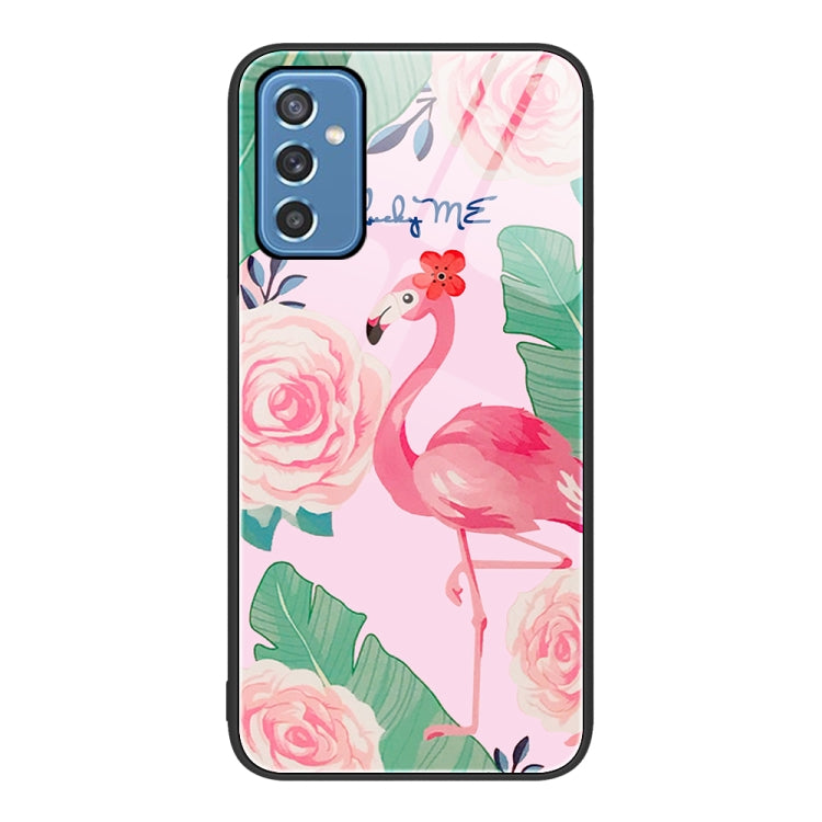 For Samsung Galaxy M52 5G Colorful Painted Glass Phone Case