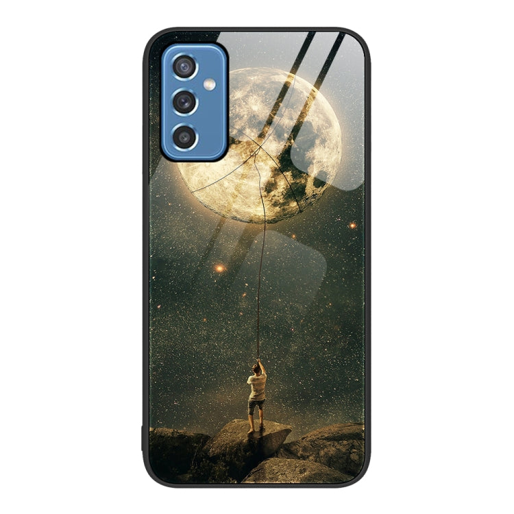 For Samsung Galaxy M52 5G Colorful Painted Glass Phone Case