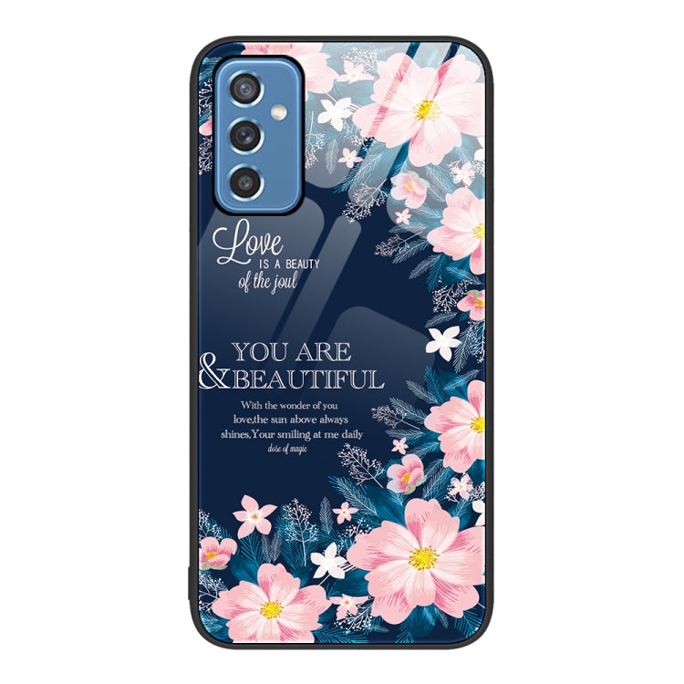 For Samsung Galaxy M52 5G Colorful Painted Glass Phone Case