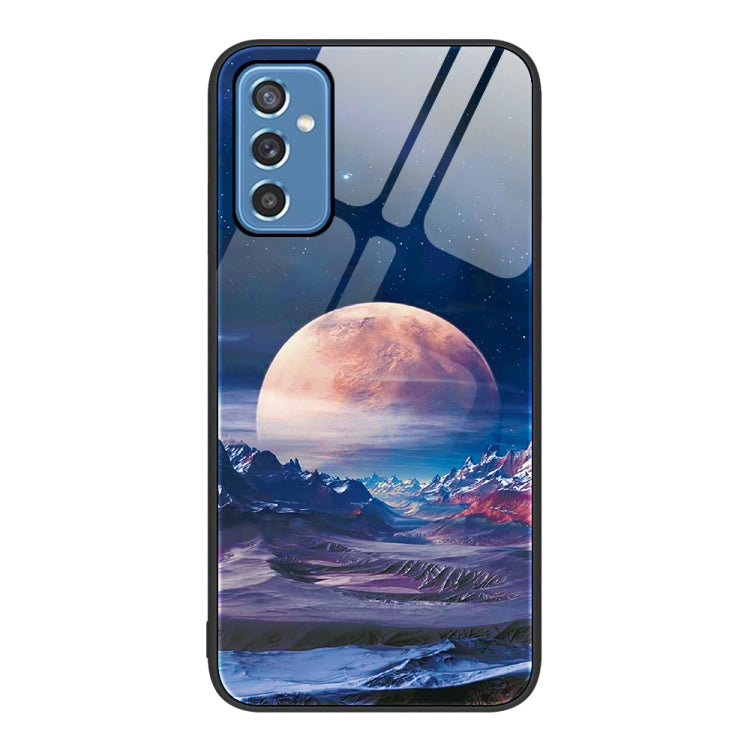 For Samsung Galaxy M52 5G Colorful Painted Glass Phone Case