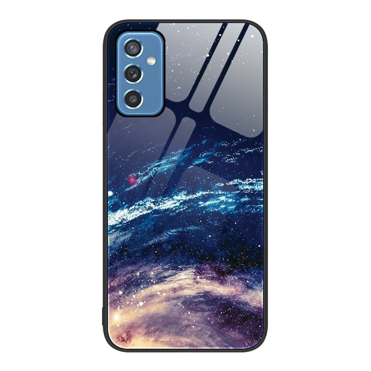 For Samsung Galaxy M52 5G Colorful Painted Glass Phone Case