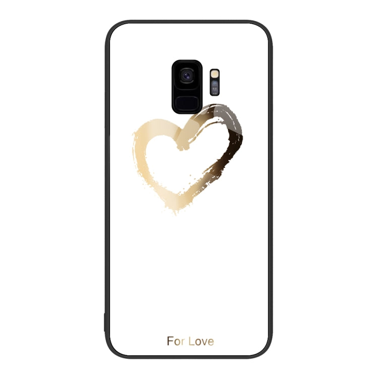 For Samsung Galaxy S9+ Colorful Painted Glass Phone Case