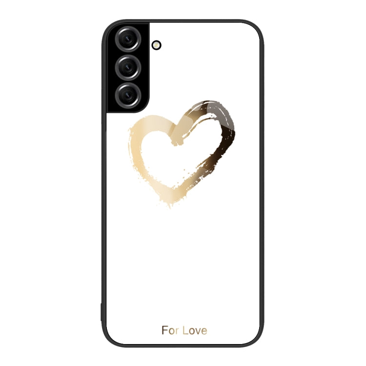 For Samsung Galaxy S22+ 5G Colorful Painted Glass Phone Case