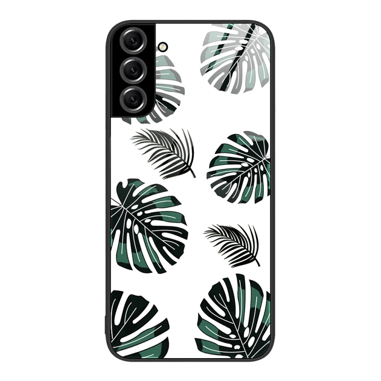 For Samsung Galaxy S22+ 5G Colorful Painted Glass Phone Case
