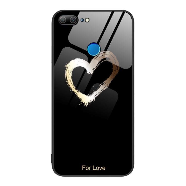 For Honor 9 Lite Colorful Painted Glass Phone Case