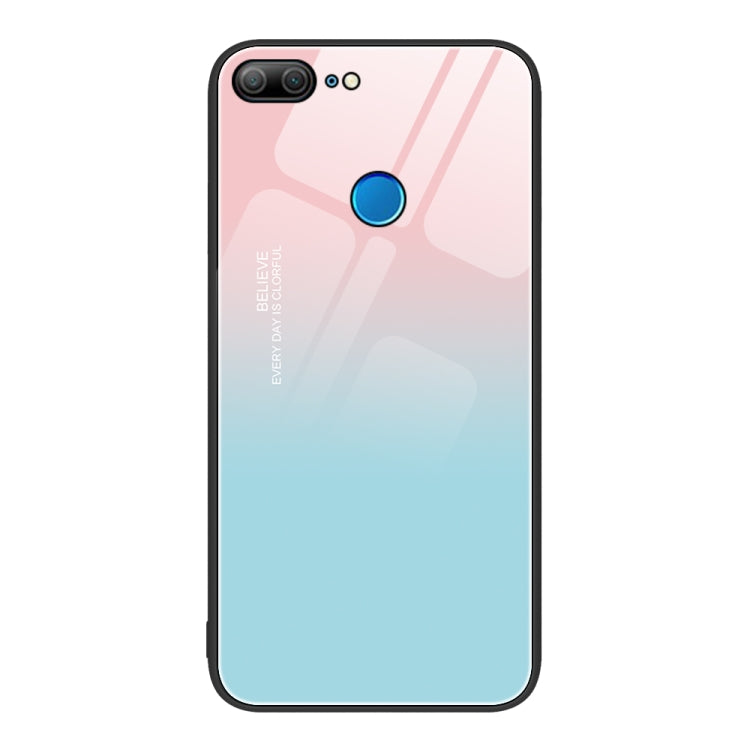 For Honor 9 Lite Colorful Painted Glass Phone Case