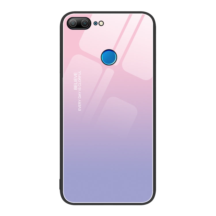 For Honor 9 Lite Colorful Painted Glass Phone Case