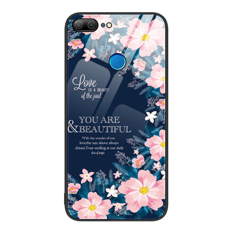 For Honor 9 Lite Colorful Painted Glass Phone Case