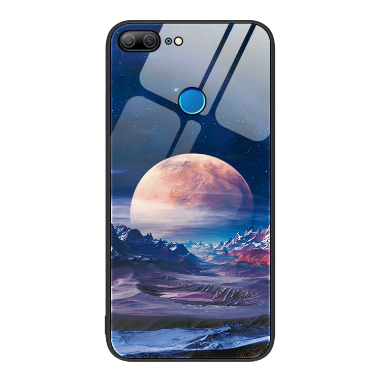 For Honor 9 Lite Colorful Painted Glass Phone Case