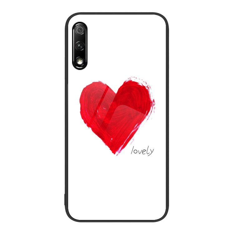 For Honor 9X Colorful Painted Glass Phone Case