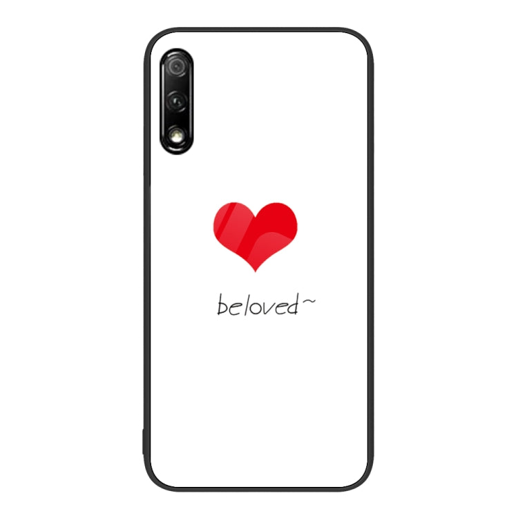 For Honor 9X Colorful Painted Glass Phone Case
