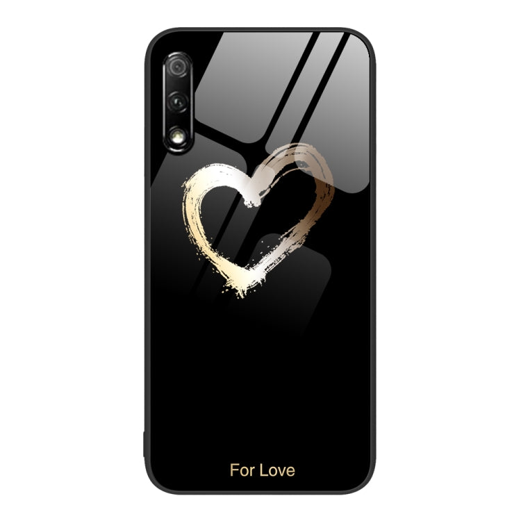 For Honor 9X Colorful Painted Glass Phone Case